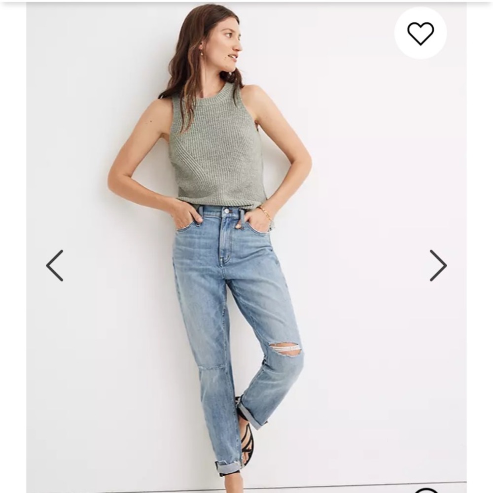 The High Rise Slim Crop Boyjean in Elkhart wash